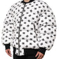 Dolce & Gabbana White DG Monogram Full Zip Quilted Jacket