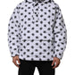 Dolce & Gabbana White DG Monogram Hooded Quilted Jacket