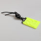 Dolce & Gabbana Yellow Green Rubber DG Embossed Adjustable Badge Holder