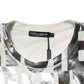 Dolce & Gabbana White Metallic Print Cotton CrewNeck T-shirt