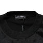 Dolce & Gabbana Black Polyester Pullover Sweatshirt Sweater