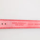 Dolce & Gabbana Red Exotic Leather Gold Tone Metal Buckle Women Armband