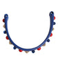 Dolce & Gabbana Blue Embellished Leather Bag Handle Women Shoulder Strap
