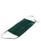 Dolce & Gabbana Green Silk Pleated Elastic Ear Strap Face Mask