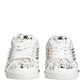 Dolce & Gabbana White Portofino Studded Men Sneakers Shoes