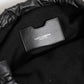 Dolce & Gabbana Black Cashmere Knitted Leather Shoulder Women Borse Bag