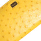 Dolce & Gabbana Yellow Leather Logo Plaque Zip Around Continental Wallet