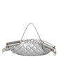 Dolce & Gabbana Silver Quilted Filled Crossbody Shoulder Bag SICILY Bag