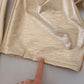 Dolce & Gabbana Metallic Gold Polyester StraightTrouser Pants
