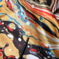 Dolce & Gabbana Multicolor Marble Print Satin Trouser Pants