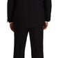 Domenico Tagliente Blue Polyester Single Breasted Formal 2 Piece Suit