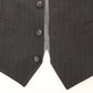 Dolce & Gabbana Gray Striped Formal Dress Gilet Vest