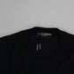 Dolce & Gabbana Black Cashmere Crewneck Pullover Sweater