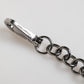 Dolce & Gabbana Blue Yellow DG Rubber Logo Silver Men Keychain Keyring