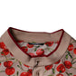 Dolce & Gabbana Beige Cherry Nylon Buttoned Casual Shirt