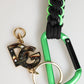 Dolce & Gabbana Multicolor Polyester Tape String DG Logo Keychain Keyring