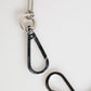 Dolce & Gabbana Silver Tone Metal Chain DG Logo Pendant Men Necklace