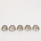 Dolce & Gabbana Silver Tone Brass Lettering Set 5 Pieces Adjustable Ring