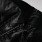 Dolce & Gabbana Black Logo Full Zip Hooded Quilted Jacket