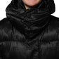 Dolce & Gabbana Black Monogram Logo Puffer Nylon Hooded Jacket