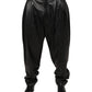 Dolce & Gabbana Black Lamb Leather Trousers Men Pants