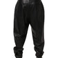 Dolce & Gabbana Black Lamb Leather Trousers Men Pants