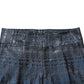 Dolce & Gabbana Blue Silver Shiny Silk Skinny Men Trouser Pants