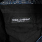 Dolce & Gabbana Blue Silver Shiny Silk Skinny Men Trouser Pants
