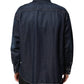 Dolce & Gabbana Blue Denim Button Casual Logo Patch Men Shirt