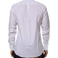 Dolce & Gabbana White Cotton Slim Fit Dress Formal Men Shirt