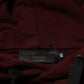 Dolce & Gabbana Burgundy Cotton Plaid Lined Men Hoodie Sweater