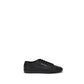Saint Laurent Black Calf Leather Bos Taurus Sneakers