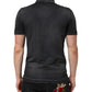 Dolce & Gabbana Gray Cotton Crown Collared Men Polo T-shirt