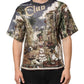 Dolce & Gabbana Palermo Jazz Club Linen Crew Neck Men T-shirt