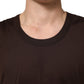 Dolce & Gabbana Brown Cotton Sleeveless Underwear Men Tank Top
