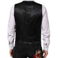 Dolce & Gabbana Black Wool Dress Formal Men Waistcoat Vest