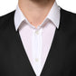 Dolce & Gabbana Black Wool Dress Formal Men Waistcoat Vest