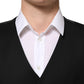 Dolce & Gabbana Black Wool Dress Formal Men Waistcoat Vest