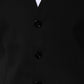 Dolce & Gabbana Black Wool Dress Formal Men Waistcoat Vest