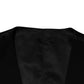 Dolce & Gabbana Black Wool Dress Formal Men Waistcoat Vest