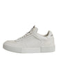 Dolce & Gabbana White Miami Leather Low Top Sneakers Shoes
