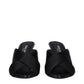 Dolce & Gabbana Black Satin Stiletto Heel Sandals