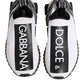 Dolce & Gabbana Black White Slip On Sorrento Sneakers Shoes