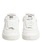 Dolce & Gabbana White Miami Leather Low Top Sneakers Shoes