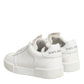 Dolce & Gabbana White Miami Leather Low Top Sneakers Shoes