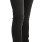 John Galliano Black Washed Low Waist Slim Fit Skinny Denim Pants Jeans