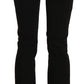 John Galliano Black Low Waist Slim Leg Skinny Denim Casual Pants Jeans