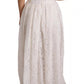 Dolce & Gabbana White Flower Lace Corsage Long Maxi Dress