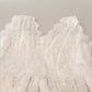 Dolce & Gabbana White Flower Lace Corsage Long Maxi Dress
