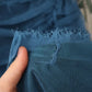 Dolce & Gabbana Blue Mesh Trim Ruched Tulle Sheath Dress